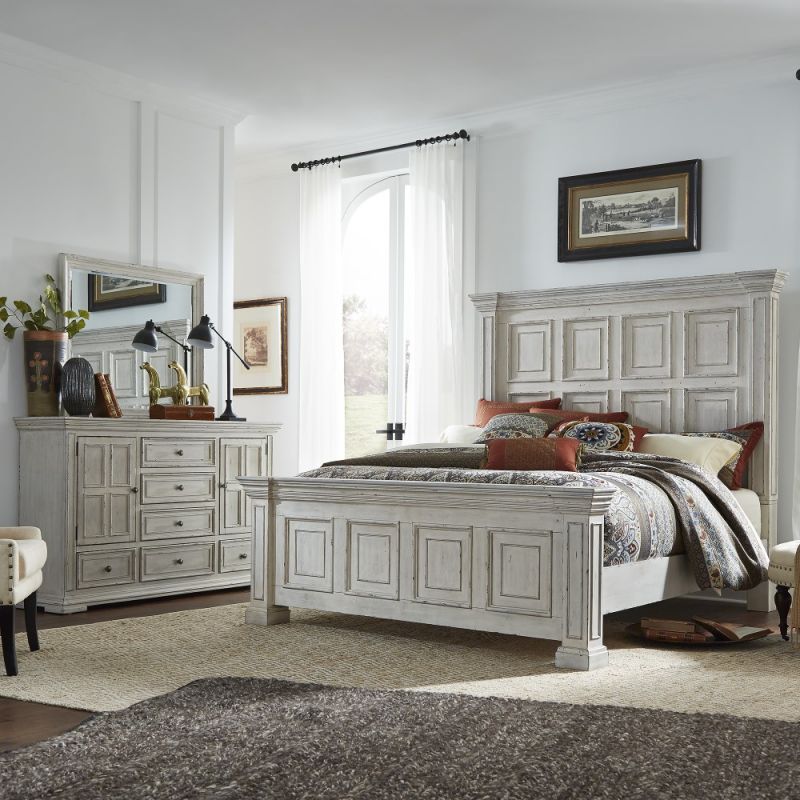Liberty Furniture - Big Valley California King Panel Bed, Dresser & Mirror - 361W-BR-CPBDM