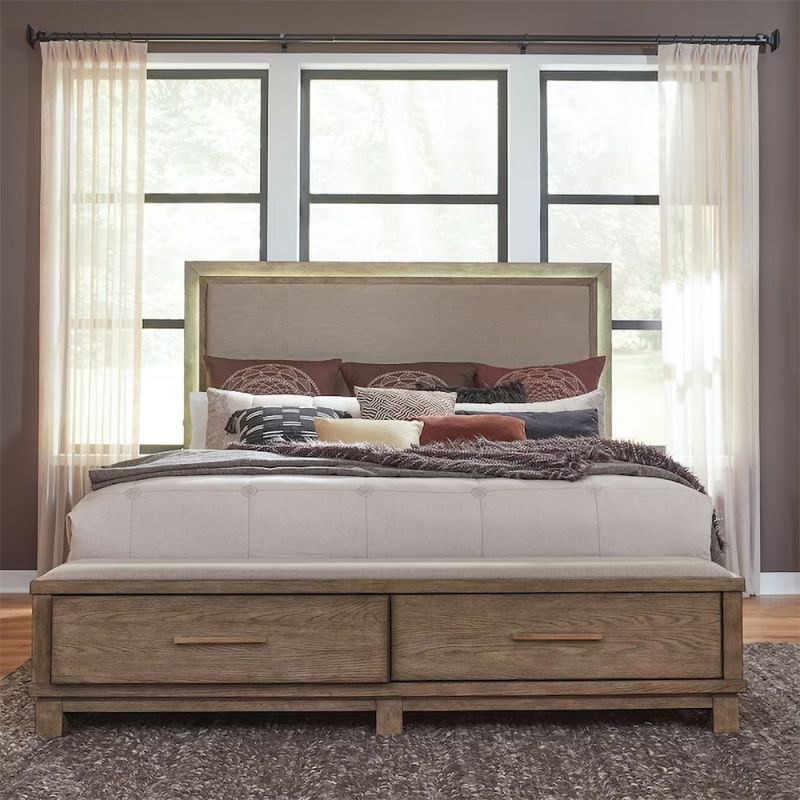 Liberty Furniture - Canyon Road Queen Storage Bed  - 876-BR-QSB