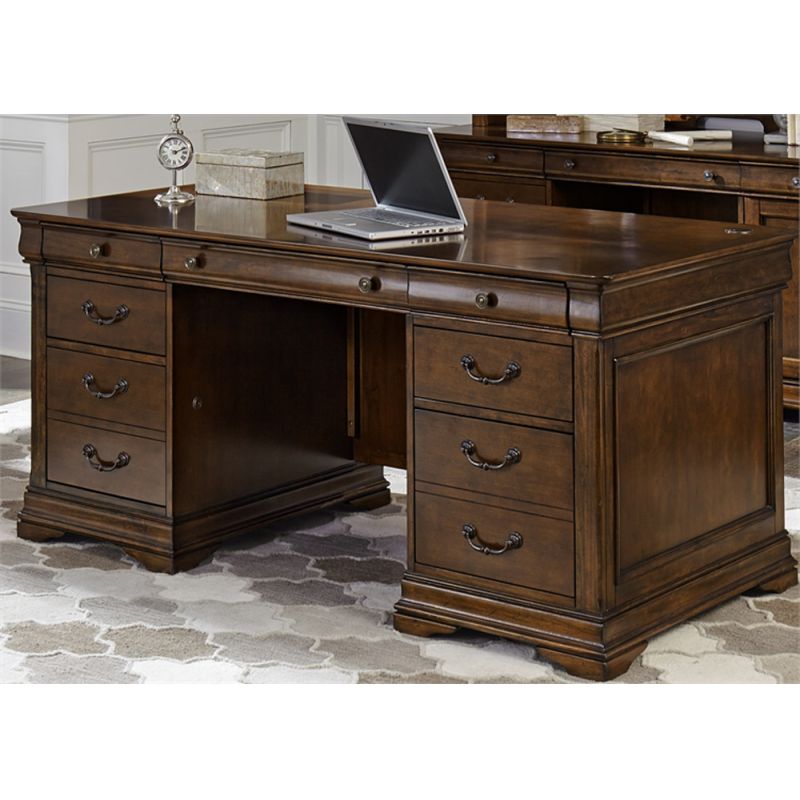 Liberty Furniture - Chateau Valley Jr Executive Desk - 901-HOJ-JED - CLOSEOUT