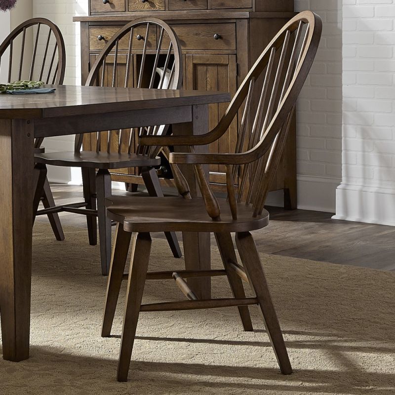 Liberty Furniture - Hearthstone Windsor Back Arm Chair - 382-C1000A