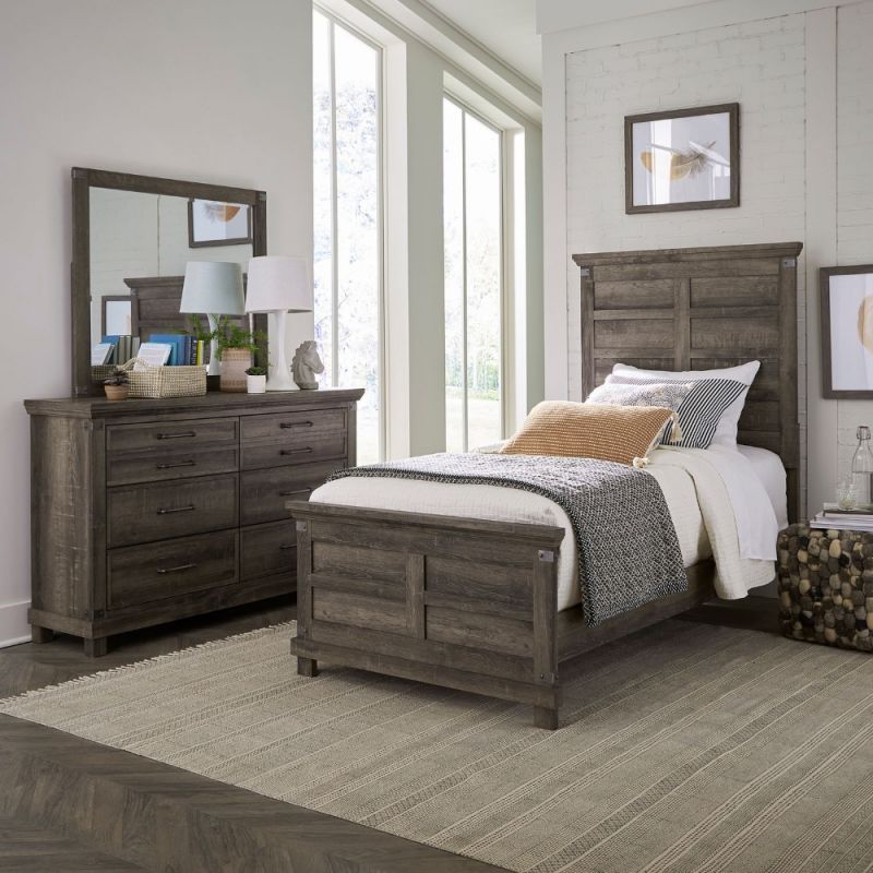 Liberty Furniture - Lakeside Haven Opt Full Panel Bed, Dresser & Mirror  - 903-BR-OFPBDM
