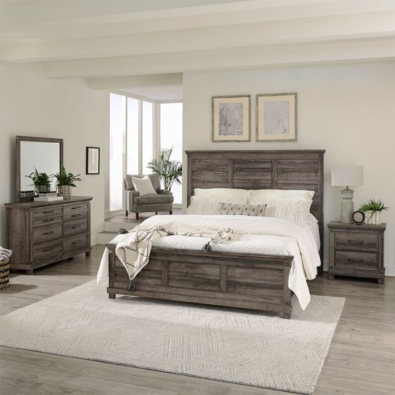 Liberty Furniture - Lakeside Haven Queen Panel Bed, Dresser & Mirror, Night Stand  - 903-BR-QPBDMN