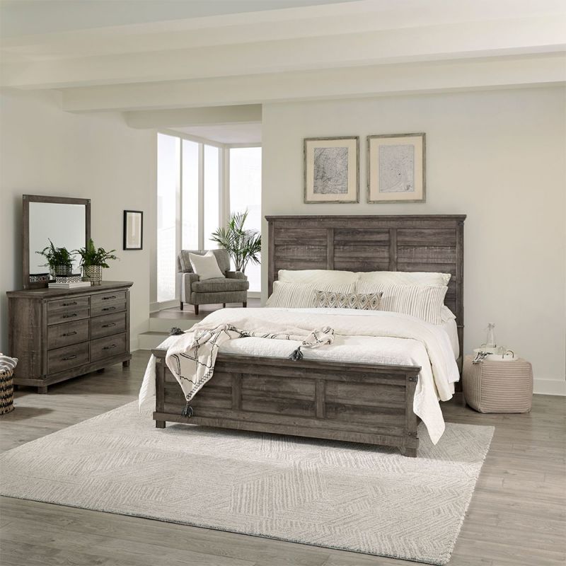 Liberty Furniture - Lakeside Haven Queen Panel Bed, Dresser & Mirror  - 903-BR-QPBDM