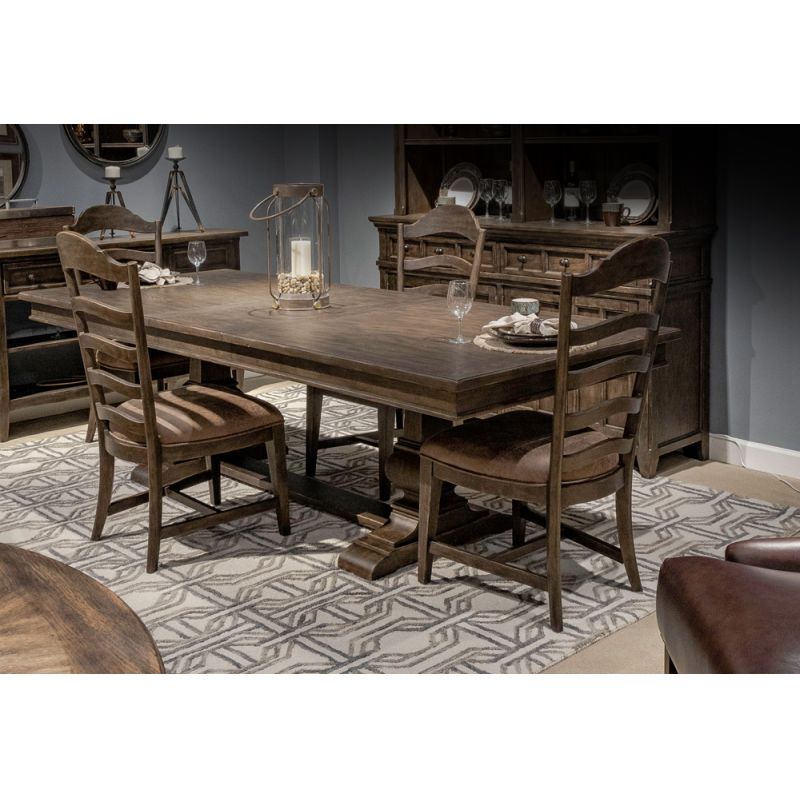 Liberty Furniture - Paradise Valley 5 Piece Trestle Table Set  - 297-DR-5TRS