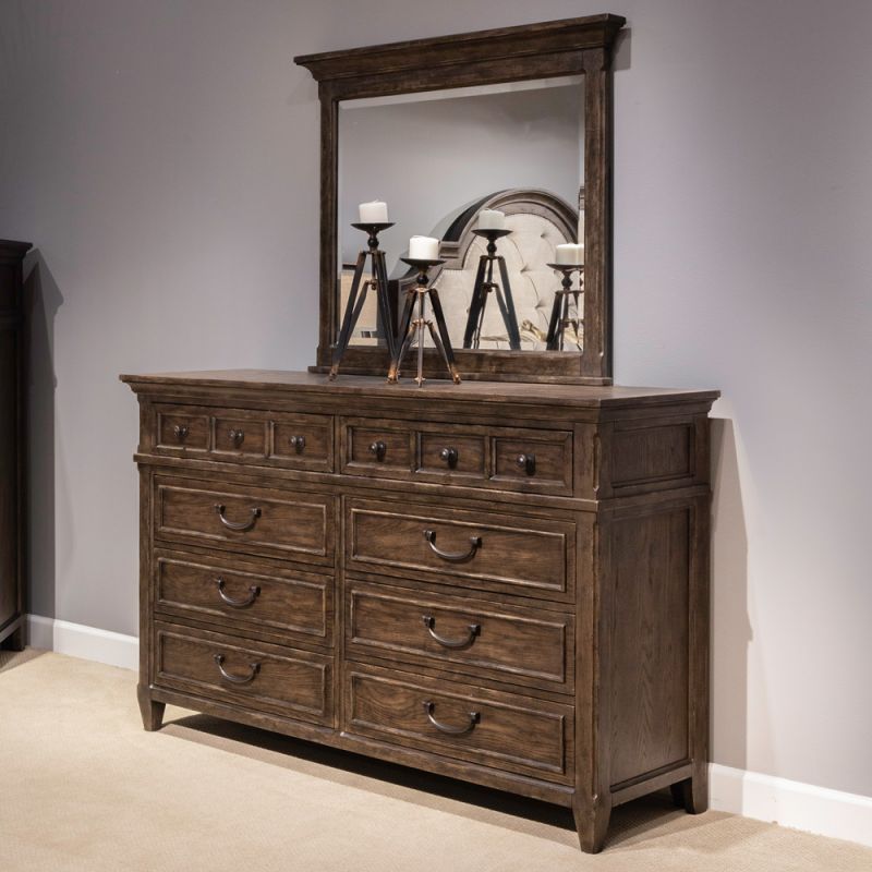 Liberty Furniture - Paradise Valley Dresser & Mirror  - 297-BR-DM
