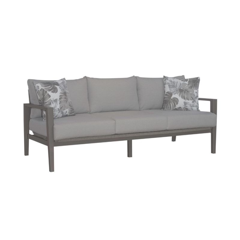 Liberty Furniture - Plantation Key - Outdoor Sofa - Granite - 3001-OSF300-GT