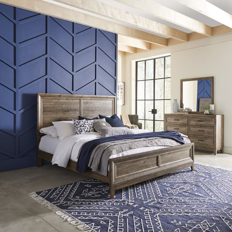 Liberty Furniture - Ridgecrest California King Panel Bed, Dresser & Mirror - 384-BR-CPBDM