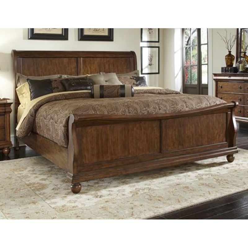 Rustic Traditions King Sleigh Bed, Liberty Furniture King Sleigh Bed