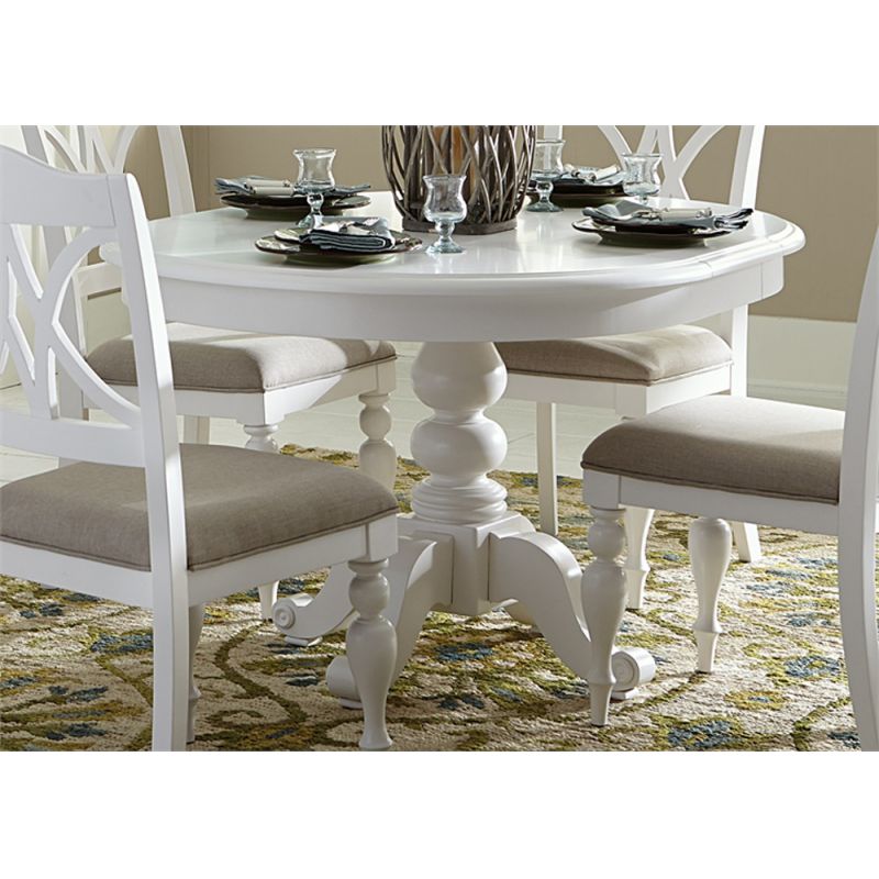 Liberty Furniture - Summer House I Round Pedestal Table - 607-P4254_607-T4254