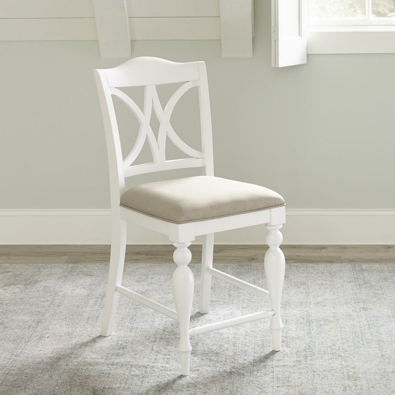 Liberty Furniture - Summer House Slat Back Counter Chair (Set of 2) - 607-B900124