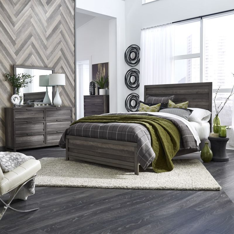 Liberty Furniture - Tanners Creek King Panel Bed, Dresser & Mirror, Chest - 686-BR-KPBDMC
