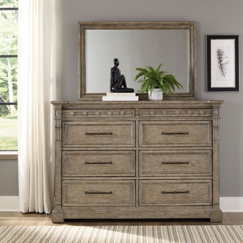 Liberty Furniture - Town & Country Dresser & Mirror  - 711-BR-DM
