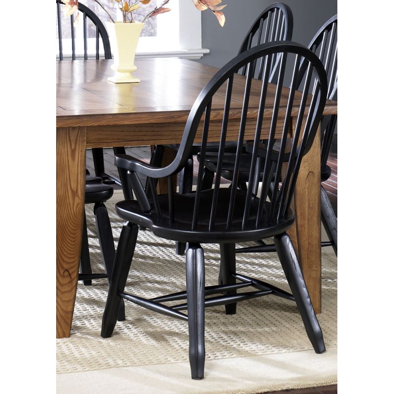 Liberty Furniture - Treasures Bow Back Arm Chair In Black - 17-C4051
