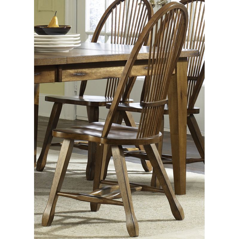 Liberty Furniture - Treasures Sheaf Back Side Chair In Oak (Set of 2) - 17-C1032