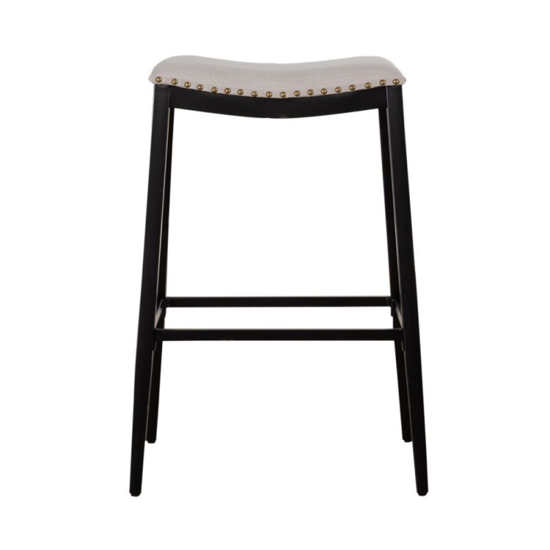 Liberty Furniture - Vintage Series Backless Uph Barstool- Black (Set of 2) - 179-B000130-B