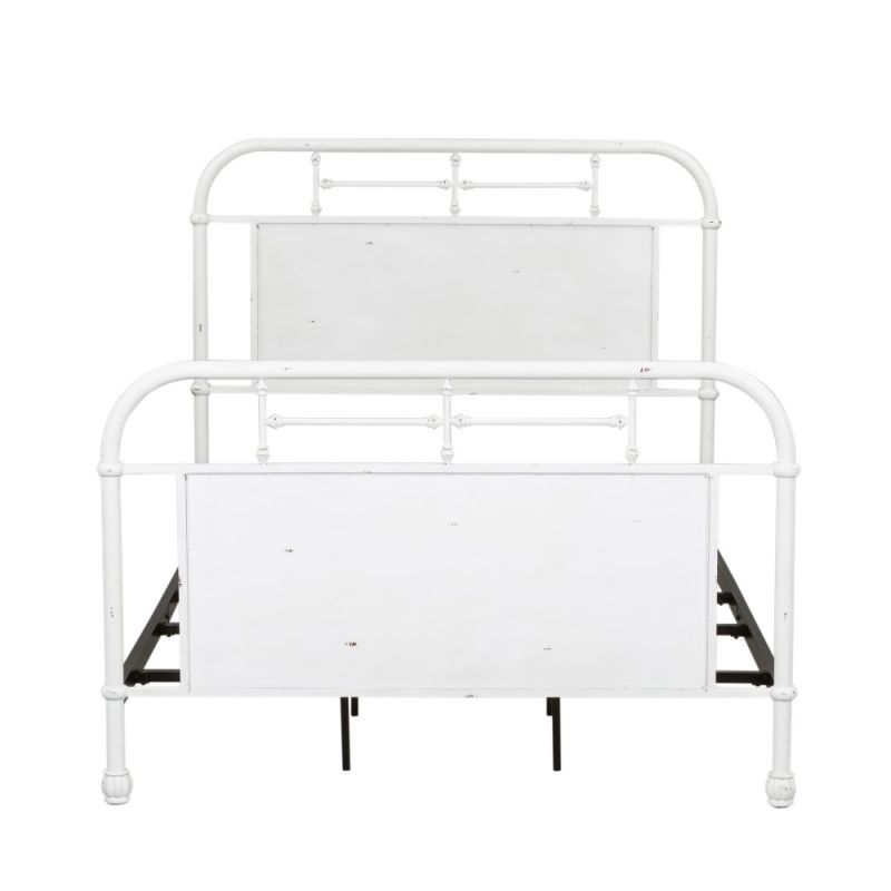 Liberty Furniture - Vintage Series Full Metal Bed - Antique White - 179-BR17HFR-AW