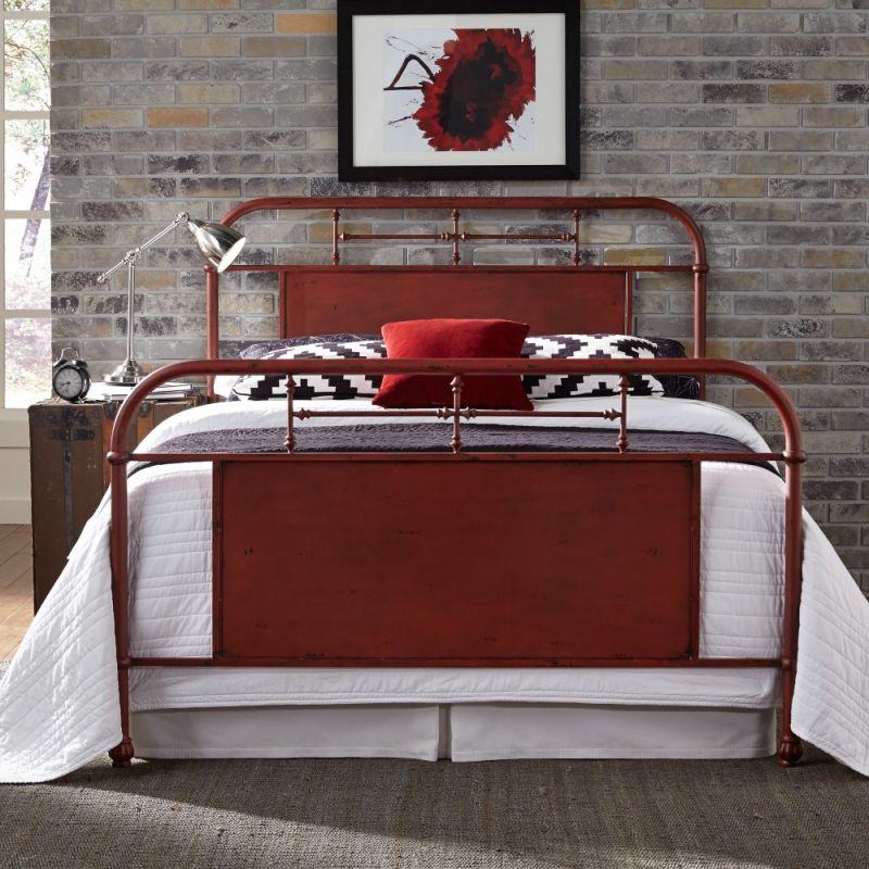 Liberty Furniture - Vintage Series King Metal Bed - Red - 179-BR15HFR-R - CLOSEOUT