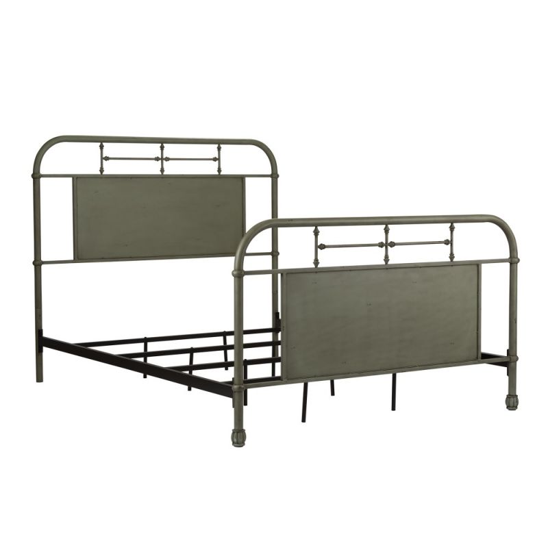 Liberty Furniture - Vintage Series Queen Metal Bed - Green - 179-BR13HFR-G - CLOSEOUT