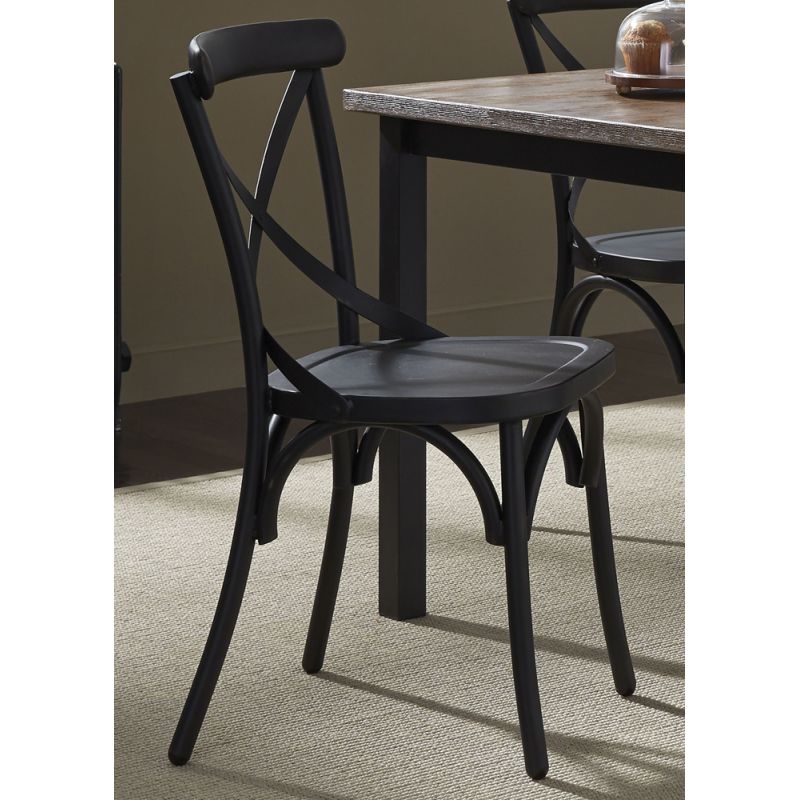 Liberty Furniture - Vintage X Back Side Chair - Black (Set of 2) - 179-C3005-B