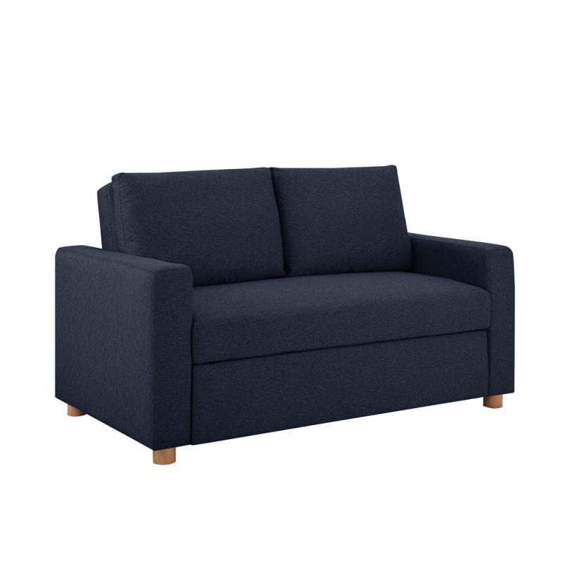 Serta - Anders Convertible Sofa, Navy by Lifestyle Solutions - 112A006NVY
