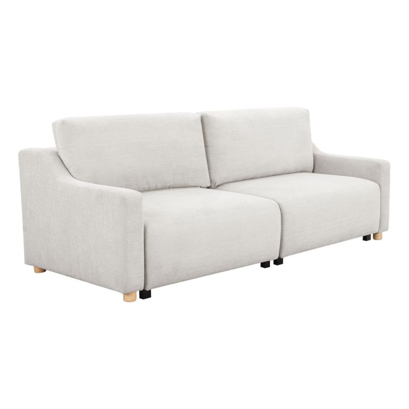Serta - Louis Convertible Sofa, Cream by Lifestyle Solutions - 113A009CRM