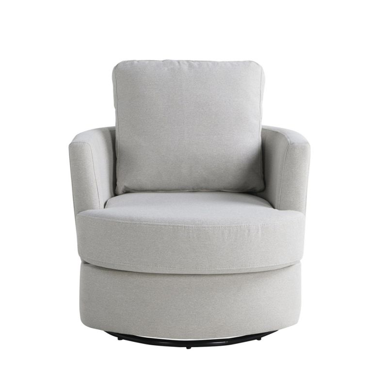 Lifestyle Solutions - Studio Living Ellison Swivel Accent Chair, Ivory - 171A009IVO