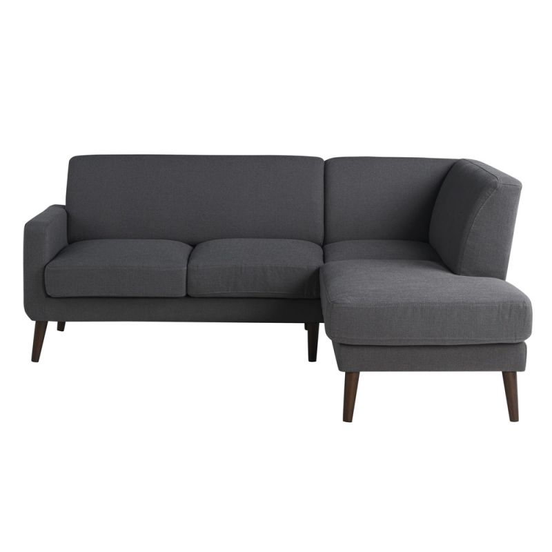 Lifestyle Solutions - Studio Living Sorren Bumper Sectional Sofa, Charcoal - 135A017CHR-SET