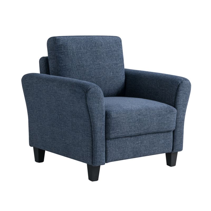 Lifestyle Solutions - Westley Chair with Rolled Arms, Blue - CCWENKS1BLURA