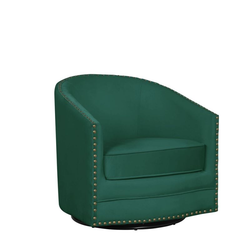 Lifestyle Solutions - Lifestyle Solutions Orlando Swivel Tub Chair, Green - LSOASS1KM2563