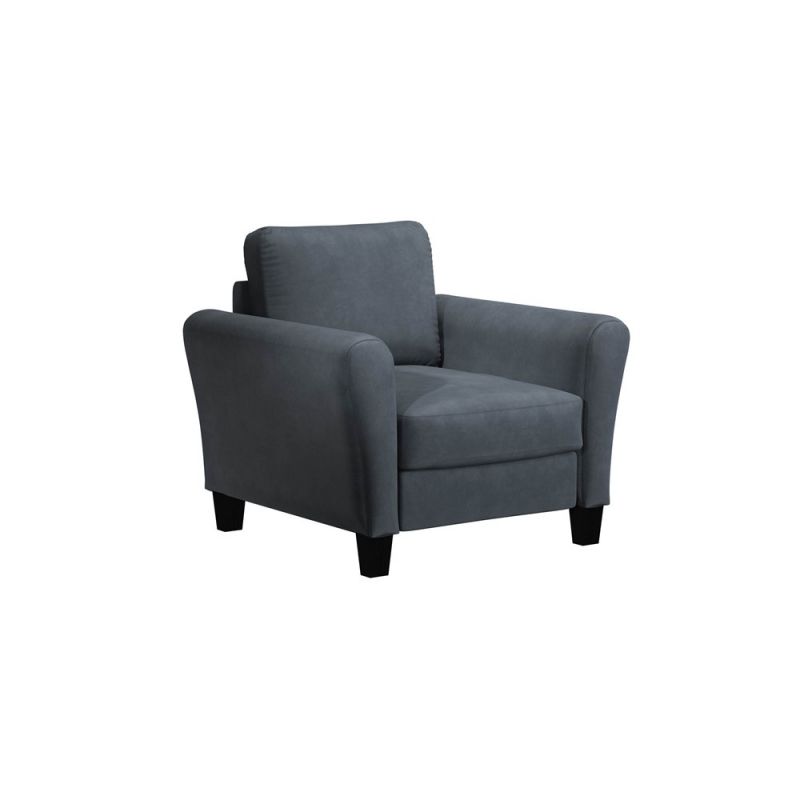 Lifestyle Solutions - Westley Chair with Rolled Arms, Dark Grey  - CCWENKS1M26DGRA