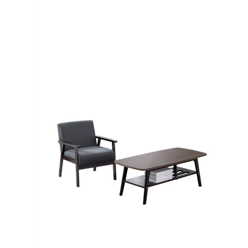 Lilola Home - Bahamas Espresso Coffee Table and Chair Set - 88873EO-TC