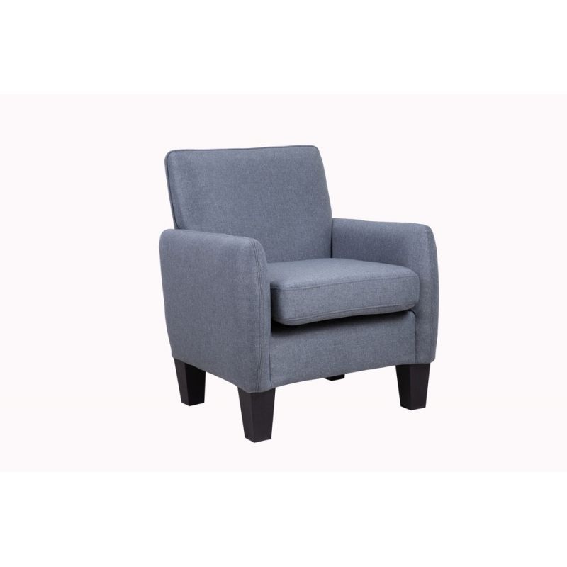 Lilola Home - Mia Dark Gray Linen Accent Armchair - 89009