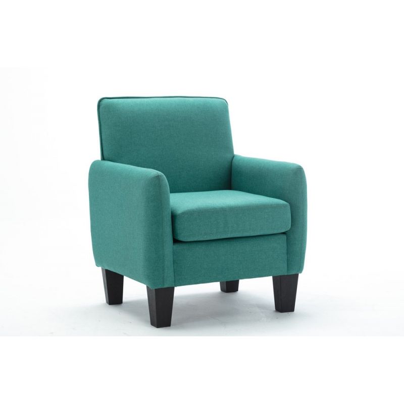 Lilola Home - Mia Green Linen Accent Armchair - 89006GN