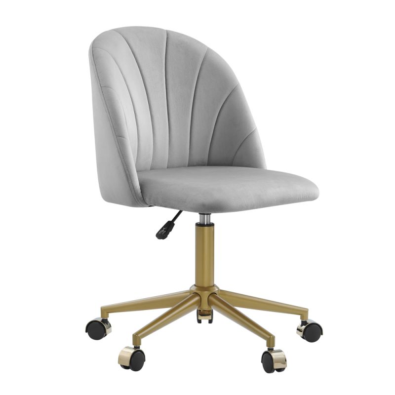Linon Home Decor - Adalynn Desk Chair Light Gray - CH301GRY01U