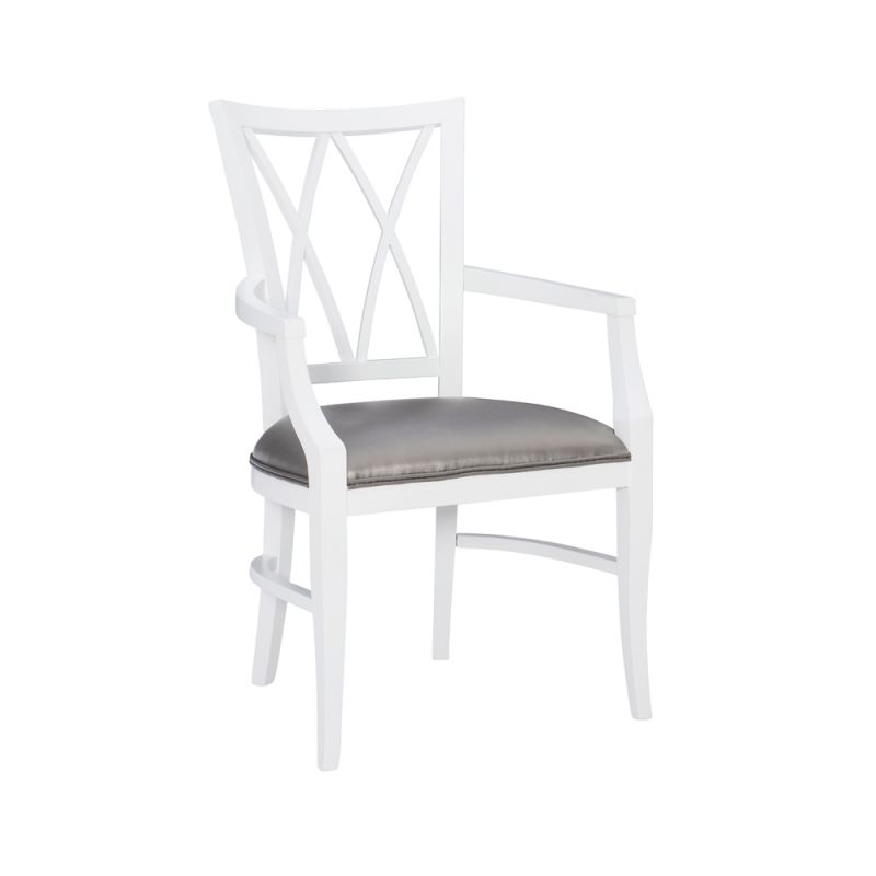 Linon Home Decor - Archie Arm Chair White - CH259WHTCH01ASU