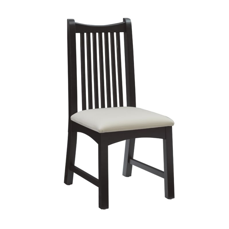 Linon Home Decor - Bonnie Black Chair Uph Seat (Set of 2) - CH260BLK02ASU