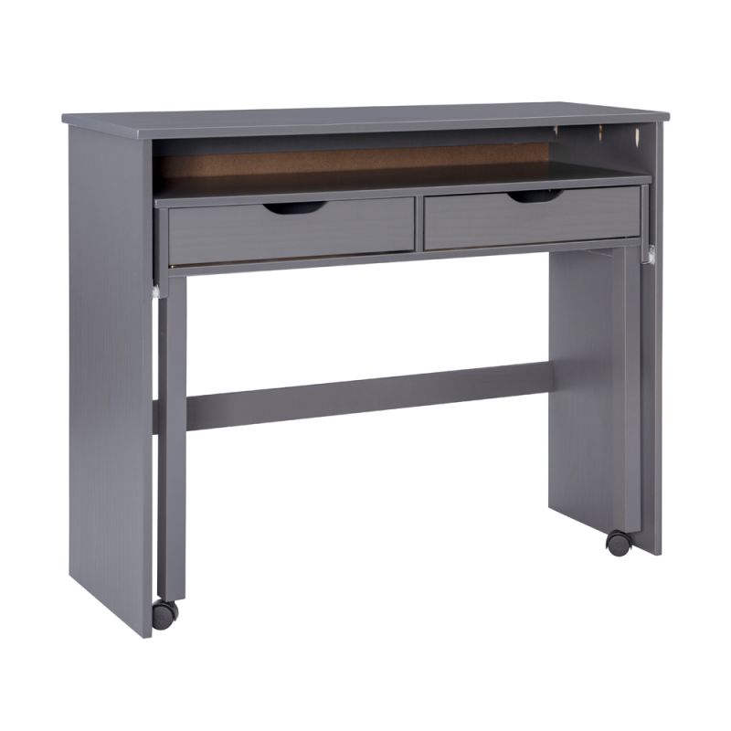 Linon Home Decor - Cary Extendable Console Desk Gray - DK115GRY01U