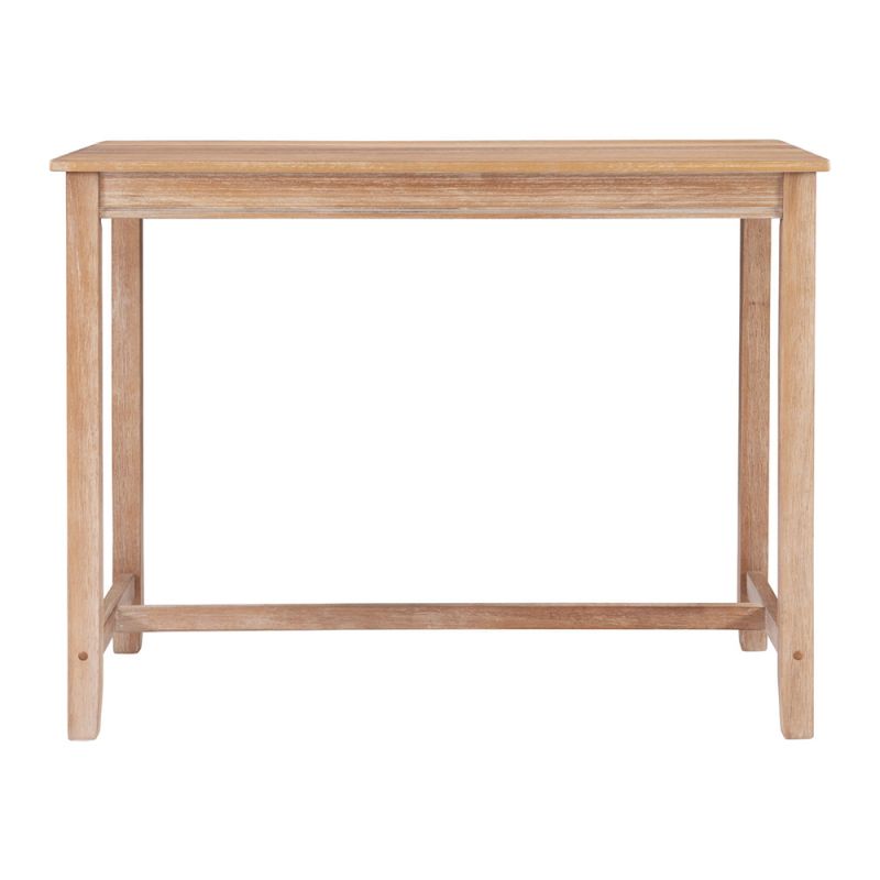Linon Home Decor - Claridge 36 Inch Counter Height Pub Table, Distressed Brown - CPT104NAT01U