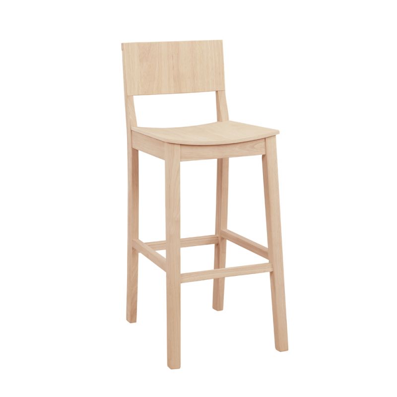 Linon Home Decor - Devin Bar Stool Unfinished (Set of 2) - BS279UNF02KD