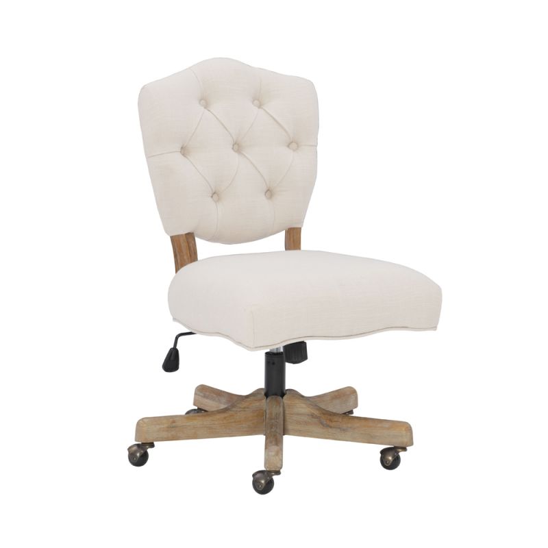 Linon Home Decor - Kelsey Office Chair, Natural - OC055WHT01U
