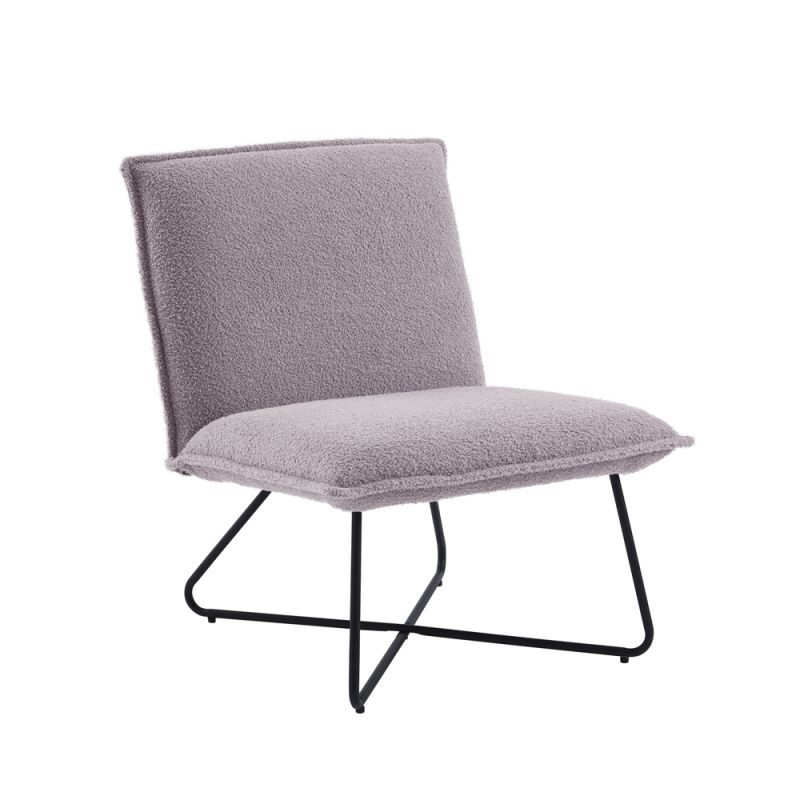 Linon Home Decor - Kelvin Sherpa Grey Chair - CH144GRYSH01U