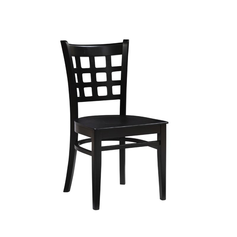 Linon Home Decor - Lola Side Chair Wood Seat Black (Set of 2) - CH253BLKW02ASU