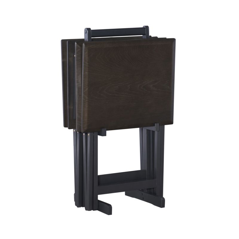 Linon Home Decor - Marlowe Grey Tray Table Set - TT511GRY01U