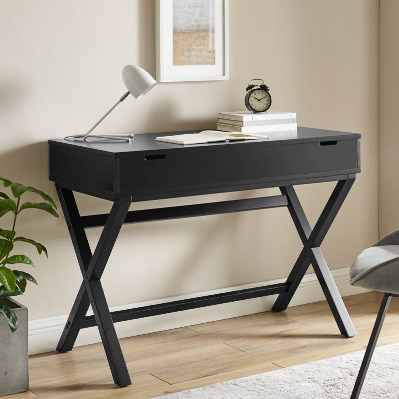 Linon Home Decor - Peggy Lift Top Desk, Black - 99422BLK01U