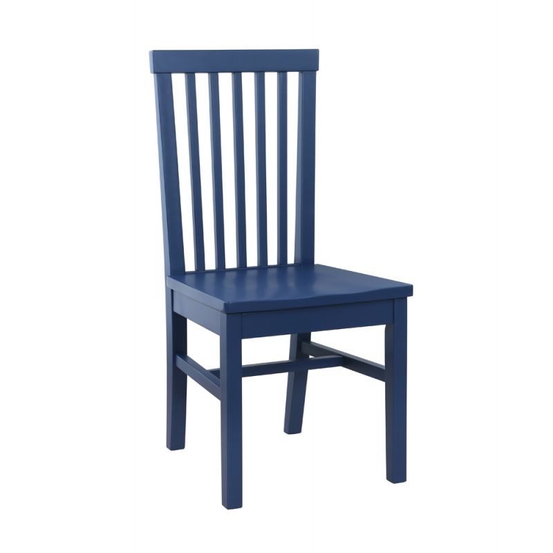 Linon Home Decor - Percival Side Chair Navy (Set of 2) - CH246NVY02KD