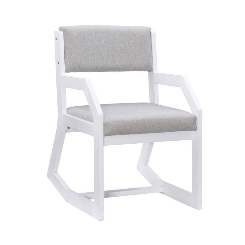 Linon Home Decor - Robin 2 Position Sled Base Chair White - CH262WHT01ASU