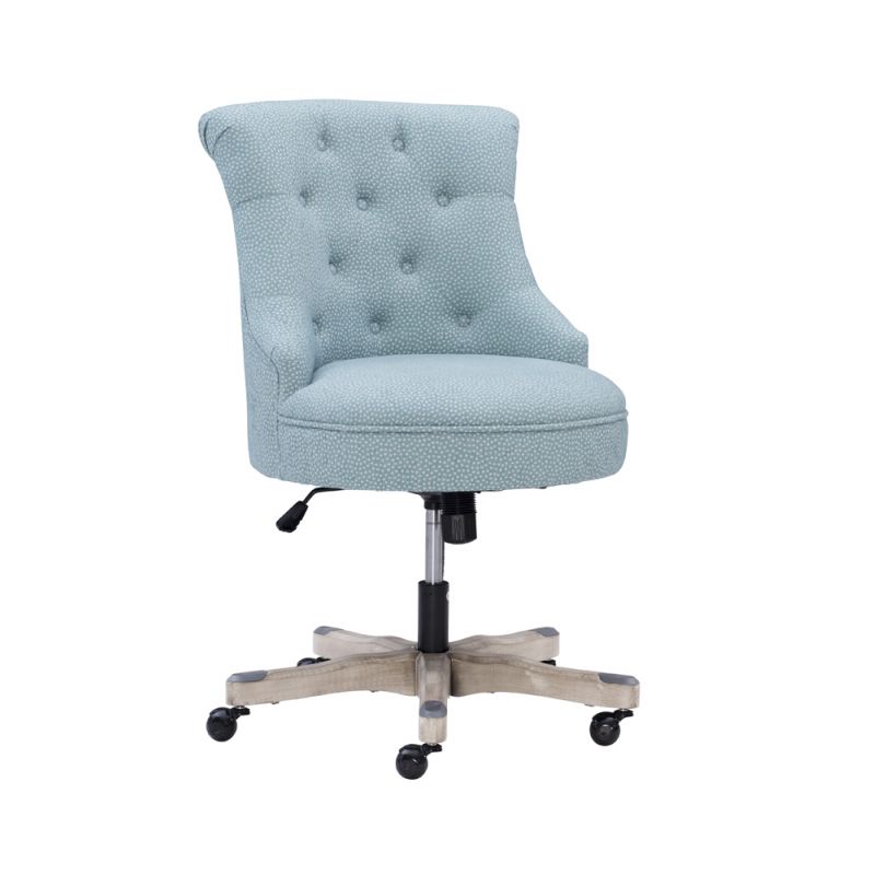Linon Home Decor - Sinclair Office Chair, Light Blue - 178403LTBLU01U