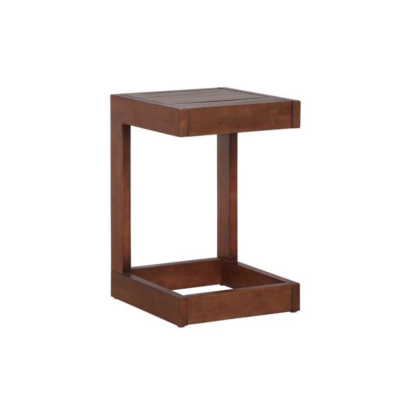 Linon Home Decor - Summerlyn Outdoor C Table, Walnut - OD30WAL01U