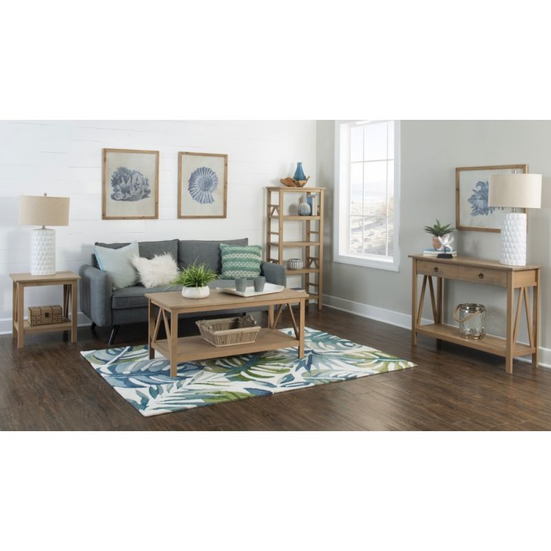 Linon Home Decor - Titian Driftwood End Table - 86153GRY01U