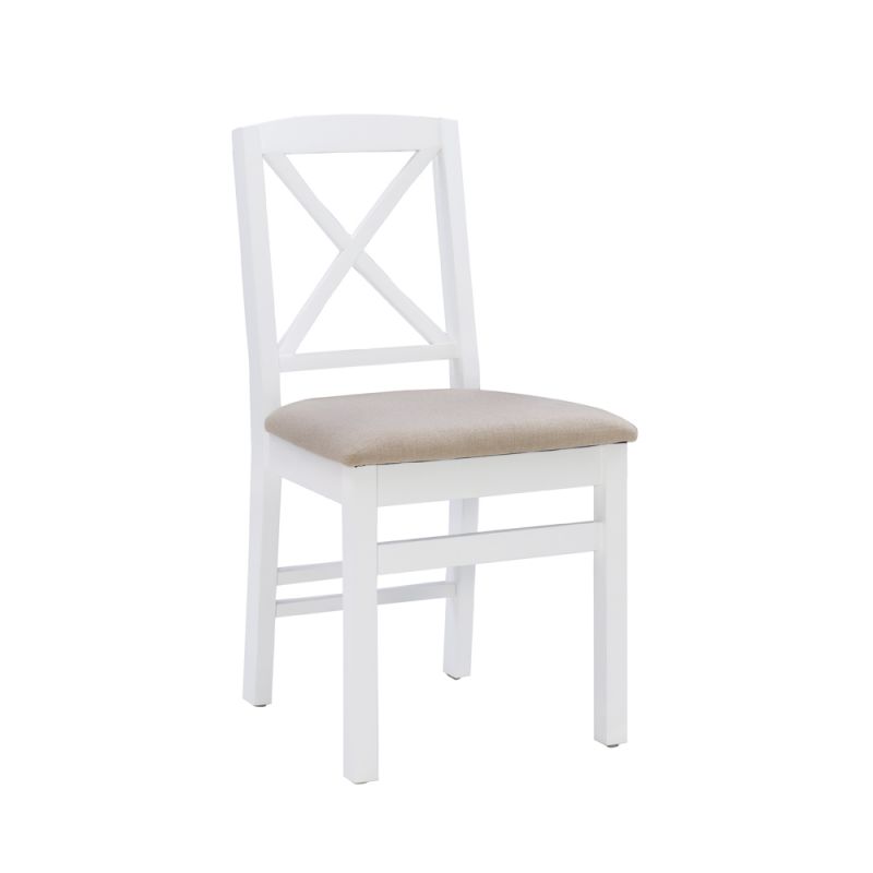 Linon Home Decor - Triena X Back Dining Chair White (Set of 2) - CH145WHT02U